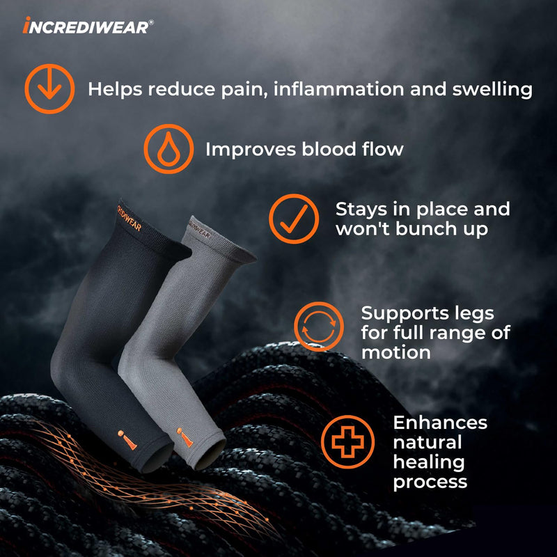 [Australia] - Incrediwear Arm Sleeve – Arm Sleeves For Men and Women to Help with Muscle Pain, Relief & Recovery, Perfect for Working Out Small/Medium (Pack of 1) Charcoal 
