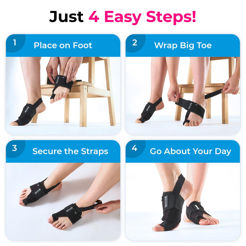 [Australia] - Effective Corrector for Women and Men | Relief Kit, Straighten Toes, and Correct Alignment | Cushion Sleeves | Feet Support - Small/Medium 2 Pair (S/M) 