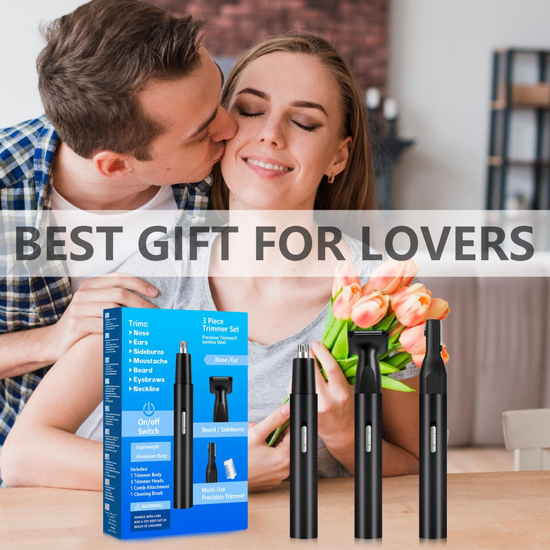 [Australia] - Nose Hair Trimmer for Men Women-2025 All-in-1 Professional Use for Nose Ear Hair Trimmer Clipper Pro-14,000RPM Motor,2 hrs Rechargeable Hair Trimmer Set with Dual Edge Blades A2 