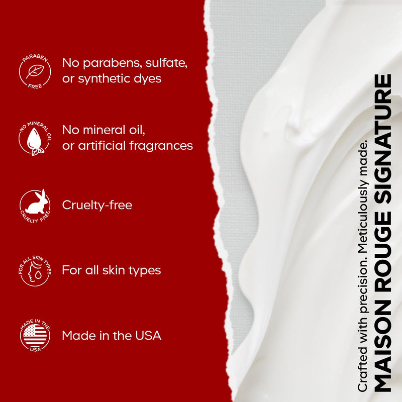 Maison Rouge Brightening Face Serum by Codeage - Glutathione Serum, Vitamin C, E, Hyaluronic Acid, Collagen - Radiance Enhancing - Parabens and Sulfates-Free - Refillable - All Skin Types - 1.7 fl oz Face Serum - 1.7 fl oz