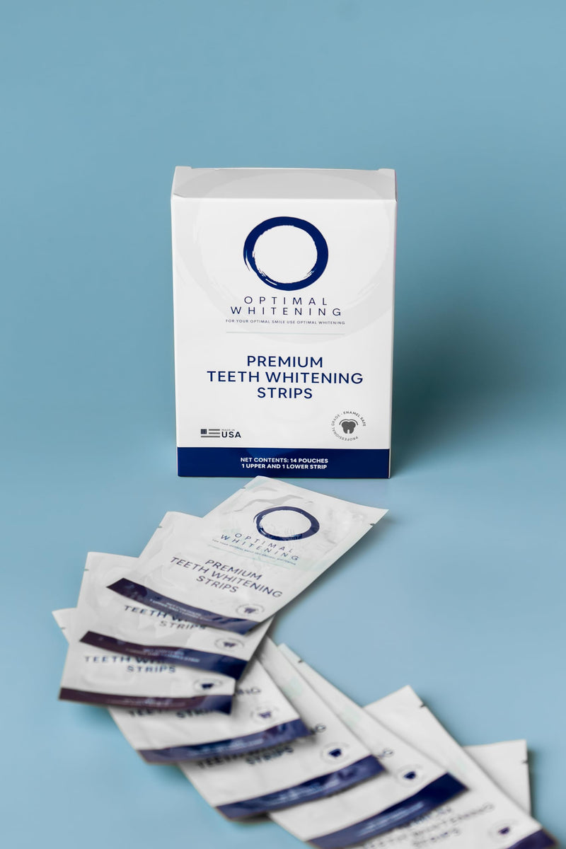 [Australia] - Teeth Whitening Strips, 14 Pack, Removes Surface Stains for Brighter Smile 