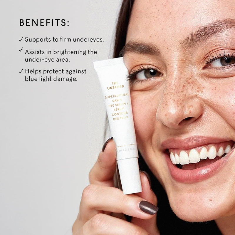 Superluminal Dawn Eye Serum – Helps Refresh and Improve the Apperance of Under Eye Area –Brightening & Hydrating Skincare with Vitamin C, Poppy Flower & Cocoa Seed – 1 fl oz Cream