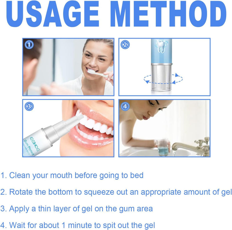 [Australia] - Gum Shield Therapy Gel,Gum Therapy Gel, Gum Repair Treatment Gel, Teeth Whitening Gum Shield, Gum Gel, Teeth Whitening Gel (3-pack) 