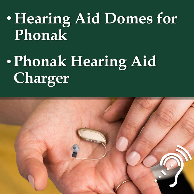 Hearing Aid Domes for Phonak Replacements, Phonak Hearing Aid Domes (Phonak Open Domes Small Size / 2 Packs）, Universal Domes for Phonak Hearing Aid Accessories. OPEN DOME S