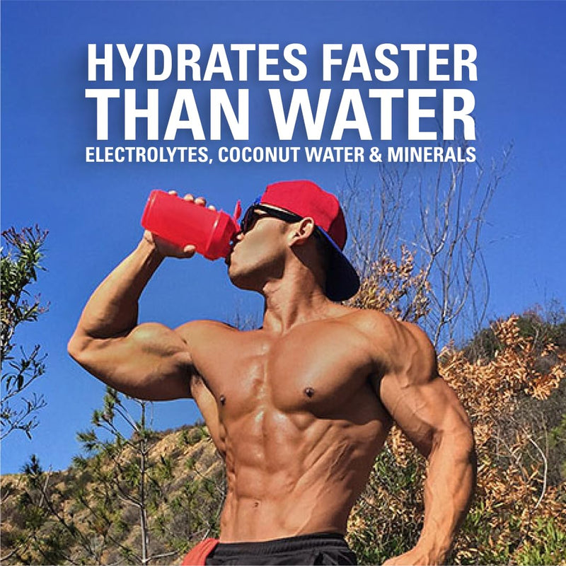 EHP Labs Hydreau Electrolytes Powder No Sugar - Hydration Powder for Endurance & Energy - Electrolyte Powder for Men & Women - Sugar Free Electrolytes - Kiwi Strawberry (40 Serves) 40 Serves