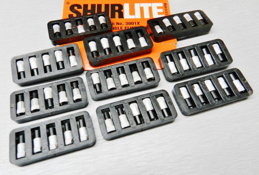 50 Shurlite Flints Single Striker Renewal Replacement Flint for Spark Lighter