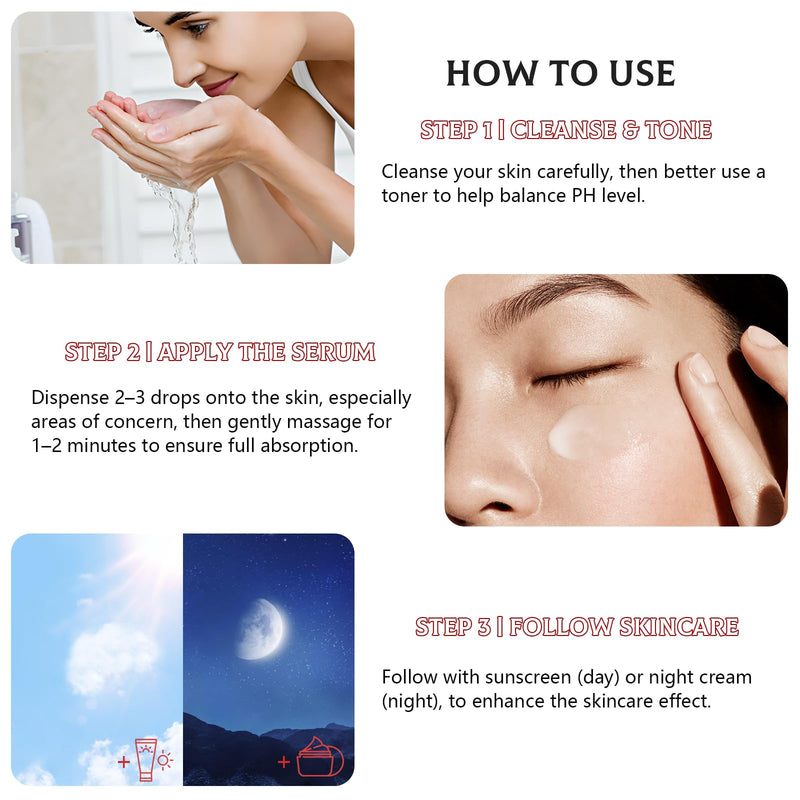 Brightening Serum with SymWhite 377 & 5% Niacinamide - Vitamin C Dark Spot Corrector Serum for Hyperpigmentation & Uneven Skin Tone - 1 fl oz