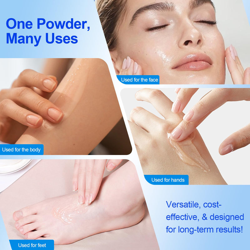 Pure Hyaluronic Acid Powder 100%,Dual Molecular Weight for Deep Hydration, Skin Smoothing & Plumping, Reduces Fine Lines, Ideal for DIY Serums and Daily Skincare,100g