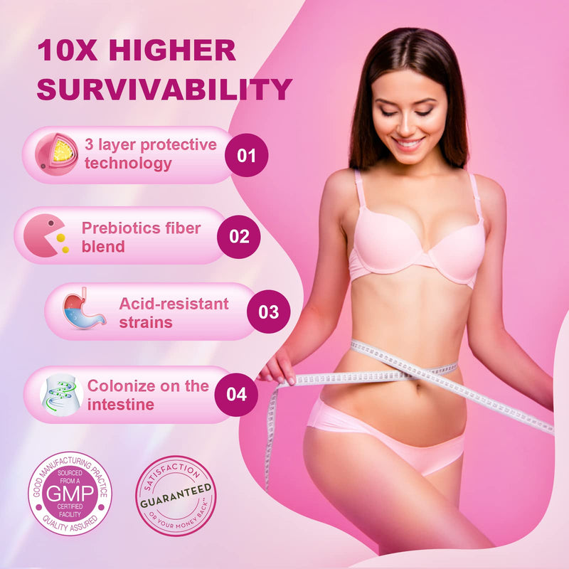 [Australia] - Women's Probiotic,with Cranberry Extract and Organic Prebiotics,90 Billion CFUs,18 Strains,Help for Boost Immune,Digestive, Gut and Women's Health,Gluten Dairy Yeast & Soy Free, 90 Tablets 