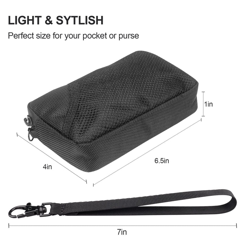 [Australia] - FIREDOG Odor Proof Bags, Smell Proof Pouch Carbon Lined Travel Stash Storage Smellproof Bags (Black, 6.5"x4") Black 