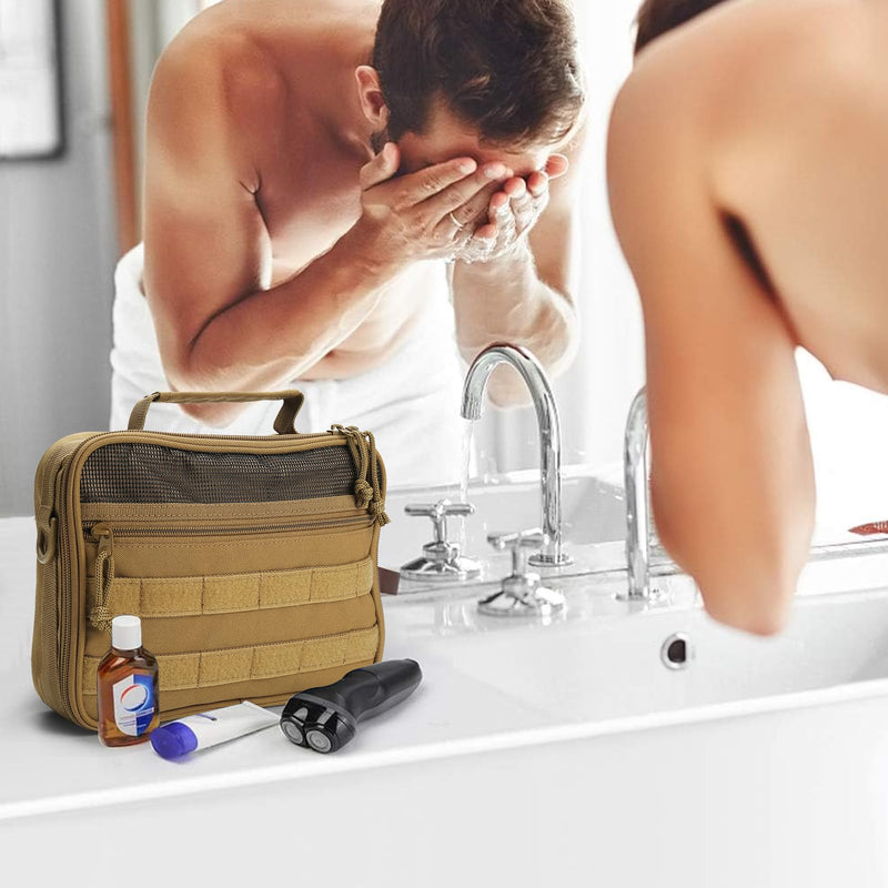SMONT mens toiletry travel bag shaving kit bag for men travel