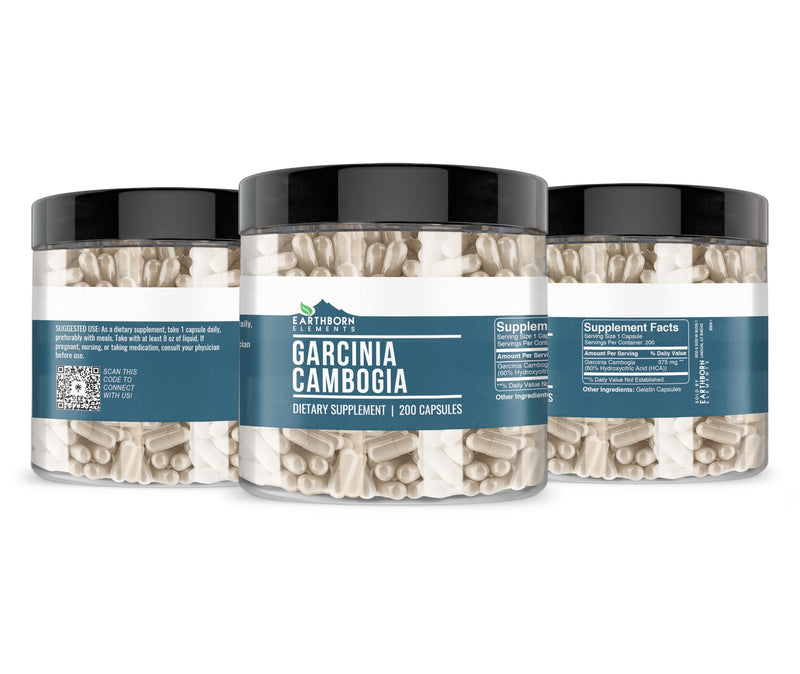 [Australia] - Earthborn Elements Garcinia Cambogia 200 Capsules, Pure & Undiluted, No Additives 200 Count (Pack of 1) 