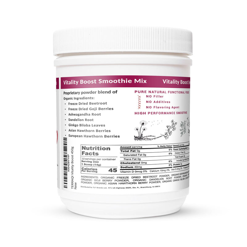 Vitality Boost Nitric Oxide Smoothie Mix 450g 450.0 Grams