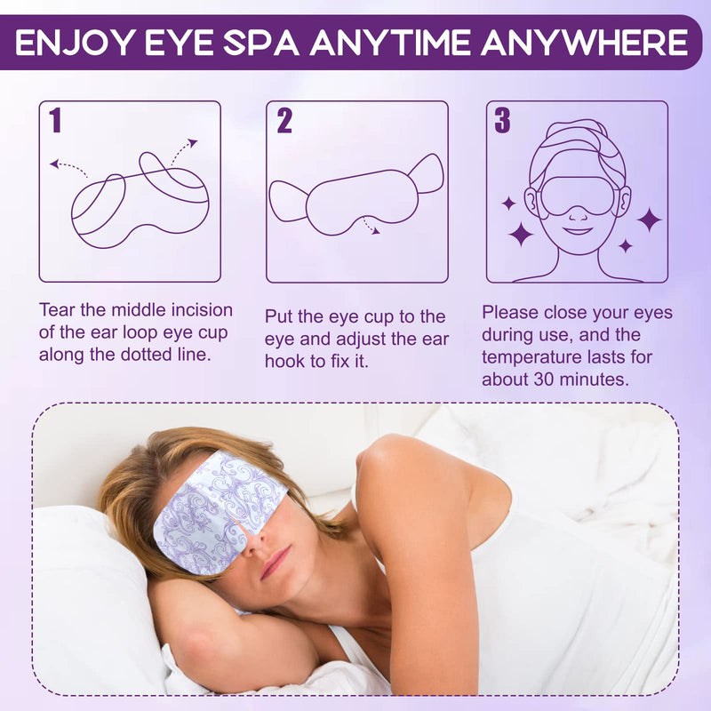 [Australia] - XPCARE 32 Pack Steam Eye Masks for Dry Eyes, SPA Warm Sleep Eye Mask, Disposable Heated Eye Mask for Dark Circles, Puffy Eyes, Relief Stress Eye Fatigue(Unscented) Unscented 1 Count (Pack of 32) 