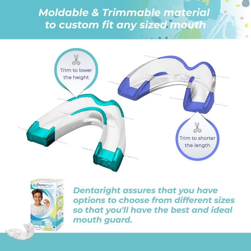 [Australia] - Moldable Mouth Guard for Teeth Grinding and Clenching, Custom Fit Anti Grinding Guard for Kids and Adults with Small Mouths, Pack of 6 Available in 2 Sizes 
