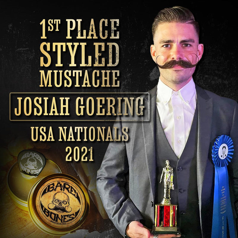 [Australia] - Mustache Wax (Bare Bones) Bare Bones 