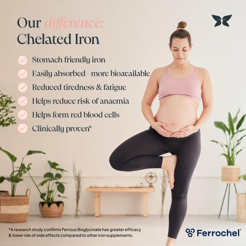 Nurture Pregnancy Multivitamin - Essential Prenatal Vitamins & Minerals with Vitamin D & Gentle Iron - Clinically Proven Ingredients - Professor Formulated Supplement - 4 Weeks Supply Pregnancy Vitamin (3rd Trimester)