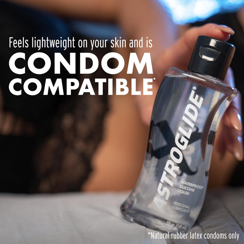 [Australia] - Astroglide Silicone Lube (5oz), X Premium Personal Lubricant, Extra Long-Lasting Silky Lube, Waterproof Unscented 5 Ounce (Pack of 1) 