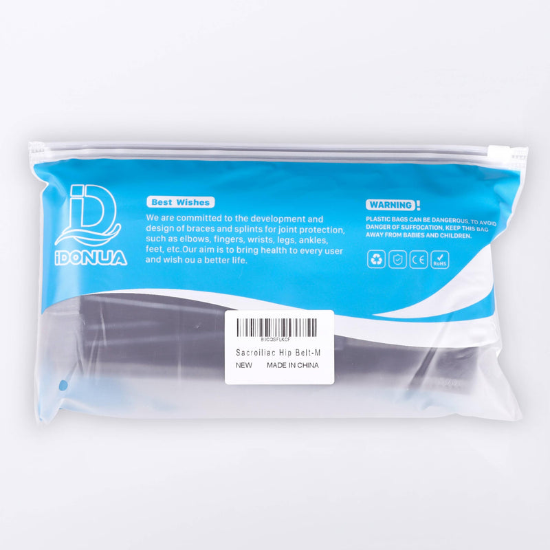 Sacroiliac Hip Belt, Si Joint Belt Support for Women Men, Alleviates Sciatic, Pelvic, Lumbar, Leg and Sacral Nerve Pain, Adjustable Diamond Compression Trochanter Belt Brace-M M