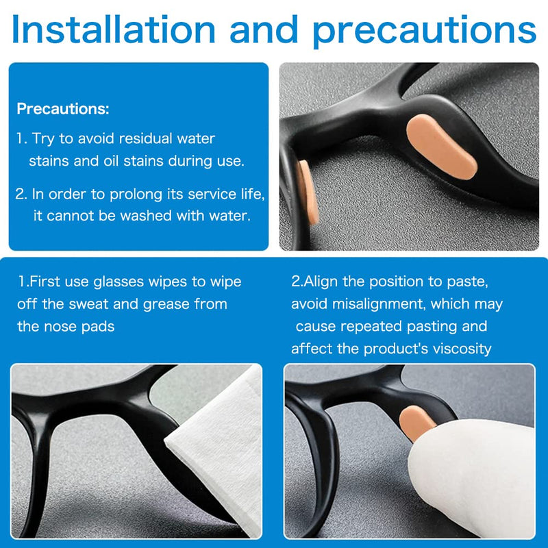 [Australia] - Eyeglass Nose Pads,20 Pairs of Soft Foam Nose Pads Cushion for Glasses, Eyeglasses, Sunglasses, (Drop-shaped/16 * 8mm) (Skin Color) Skin Color 