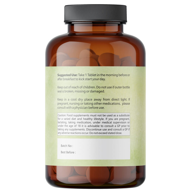 Tulsi (Holy Basil) Tablets 240 nos, Ocimum Sanctum - 500 mg per Tablet, Made from Pure Tulsi Leaf Powder