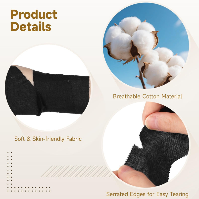 [Australia] - 6 Pcs Christian Cross Athletic Tapes, 2 in x 23 ft Sports Tapes, Breathable Cotton Wrist Tapes, Easy Tearing & Strong Adhesion, Wrist Injury Wraps for Weightlifting, Gym, Boxing, Football 