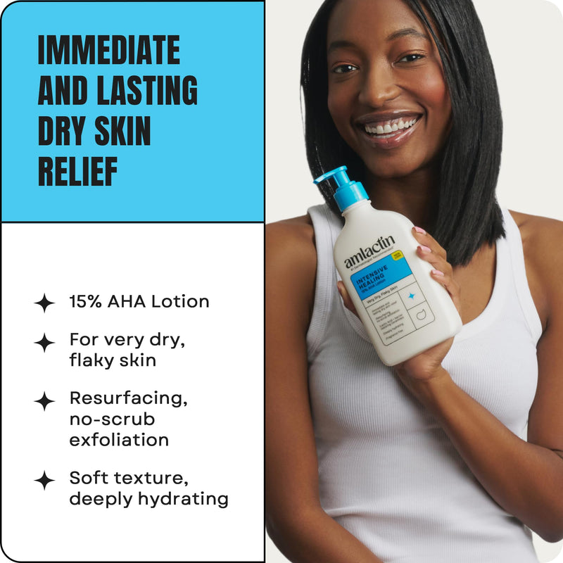 AmLactin Intensive Healing Body Lotion, 15% Lactic Acid, 7.9 oz 7.9 Fl Oz (Pack of 1) Lotion Single