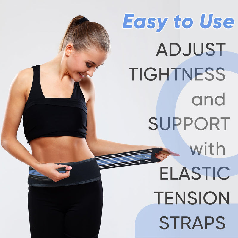Sacroiliac SI Joint Hip Belt-Sciatica Belt for Women and Men,Pain Relief for Lower Back,Sacroiliac, Sciatic,Pelvic,Lumbar,Hip,Leg,Sacral Nerve(Blue XL-XXL Hip Size 47-56inch) XL/XXL (Fits Hip Size 47" - 57") Bule