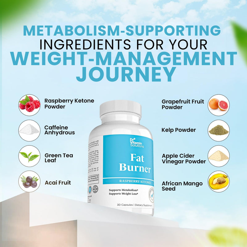 Fat Burner Weight Loss Diet Pills for Women & Men with GLP-1 Support 30 Count (Pack of 1)