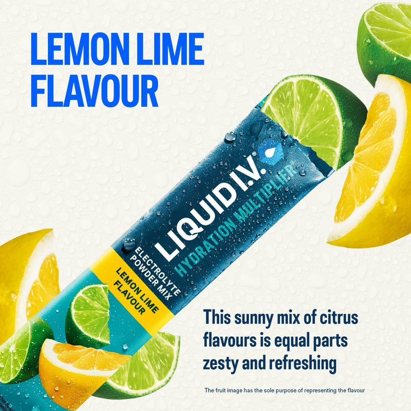 Liquid I.V. Hydration Multiplier Electrolyte Powder Pack, Lemon Lime & Tropical Punch, Electrolytes with 7 Vitamins & Minerals for Fast Hydration & Energy, Vegan and Gluten Free, 12 Sachet Sticks