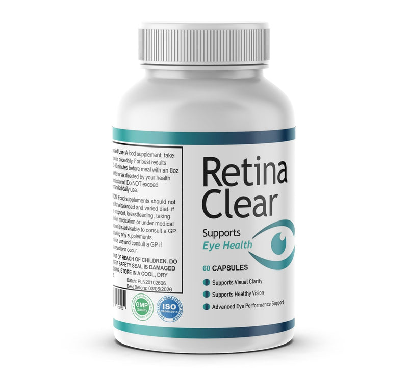 Retina Clear – Supports Eye Health | Advanced Eye Health & Vision Support with Maca, Green Tea, Bitter Melon | Supports Visual Clarity & Eye Performance