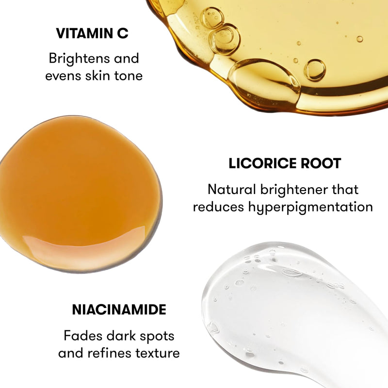 Epielle Vitamin C Korean Face Masks 20 Pack - Brightening Sheet Masks with Niacinamide for Dark Spots & Glowing Skin, Stocking Stuffers for Women