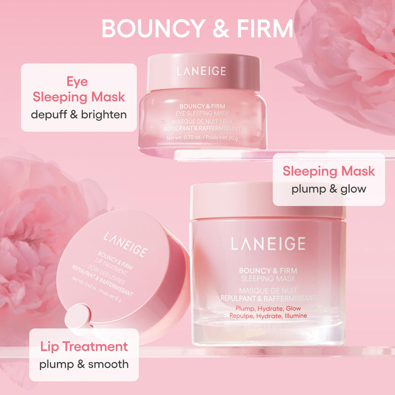 [Australia] - LANEIGE Bouncy & Firm Lip Treatment: Plumping & Firming Lip Care with Peony & Collagen Complex, Ceramide Capsules, & 5D Hyaluronic Acid for Hydration 