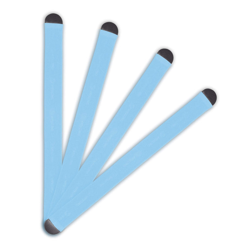 [Australia] - VELCRO Brand Face Mask Extender Straps 4pk Light Blue, 12” x 1” Comfortable and Adjustable Ear Savers, VEL-30692-USA 