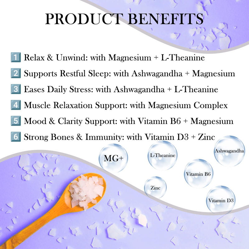 MATOP Magnesium Complex for Women Gummies - 8 in 1 Triple Magnesium Complex (Glycinate, Malate, Citrate) with L-Theanine, Ashwagandha, Vitamin D3, B6 & Zinc - Stress, Calm & Focus - 90 Vegan Gummies