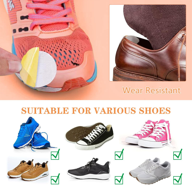 [Australia] - HESUSUSI Self-adhesive Repair Patches, Pack of 30 Shoe Repair Patch Kit Shoe Hole Repair Patch Round Self-Adhesive Heel Patch Self-Adhesive Shoe Heel Protection for Sneakers 