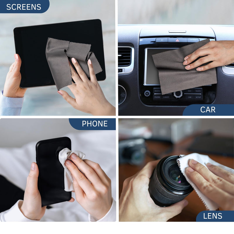 [Australia] - [ 30 Pack ] Kleantoday Lens Cleaning Cloth, Premium Microfiber, Ultra-Soft Cleaning Cloth for Glasses, iPhone Eyeglasses Lens, Screens Wipes & More 