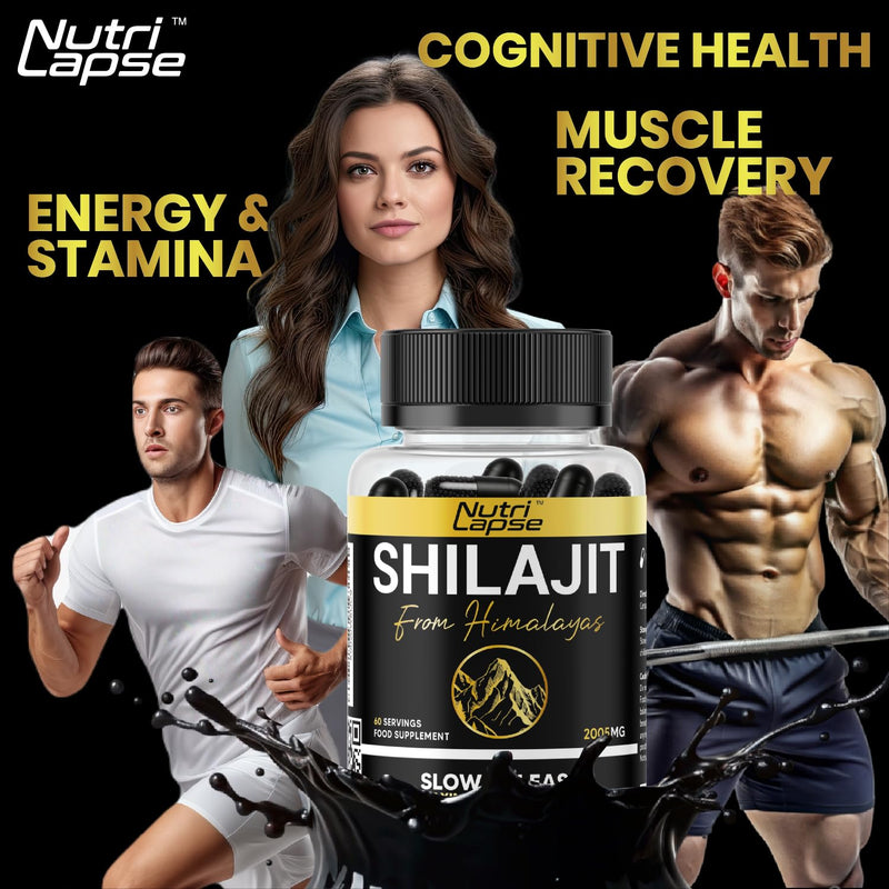2 Months Supply Shilajit with Ashwagandha Advanced Granular Biotechnology | 70% Fulvic Acid | Slow Release Maximum Absorption