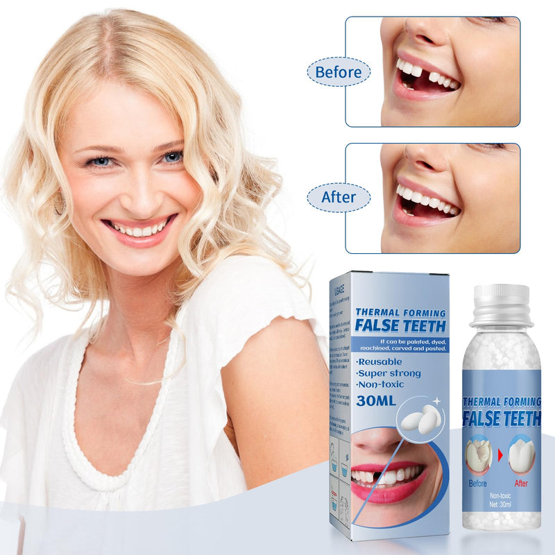[Australia] - Tooth repair set, make your own dentures, tooth repair set, polymorphic teeth, dentures, temporary teeth, dentures for clipping on, artificial teeth, fake teeth, dental filling 