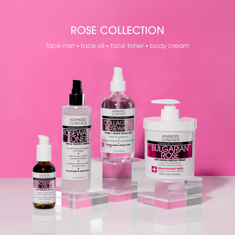 Advanced Clinicals Rosehip Oil For Face With Vitamin E + Botanicals Helps Improve Look Of Dark Spots, Wrinkles, Fine Lines, & Uneven Looking Skin Tone | Moisturizing Skin Care Face Serum, 1.8 Fl Oz 1.8 Fl Oz (Pack of 1) Rosehip Oil Serum