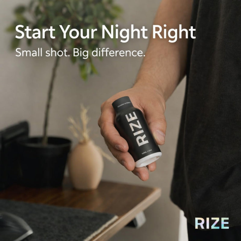 RIZE Hydration & Detox Wellness Shot – Liver Health & Antioxidant Support with DHM, NAC, Milk Thistle & B Vitamins | Herbal Hydration Blend for Energy & Daily Wellness (6 Pack) 2 Fl Oz (Pack of 6)