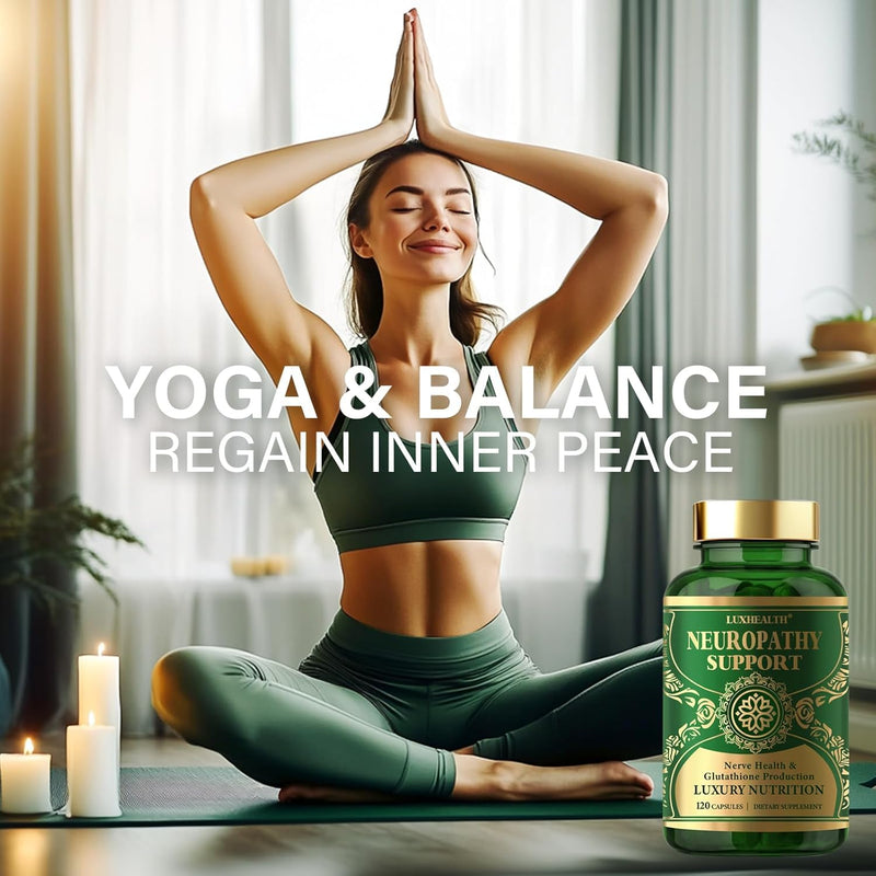 [Australia] - Nerve Savior for Neuropathy, Advanced Neuropathy Supplements 120 Capsules, Alpha Lipoic Acid & Benfotiamine, Nerve Support with 600mg Nerve Savior for Neuropathy 