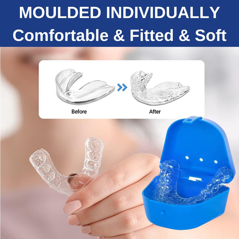 [Australia] - Grinding splint for night, dental splint mouth guard set of 4, bite splint for night, used for reducing teeth grinding, effective snoring stopper, bite splint teeth, improves sleep 