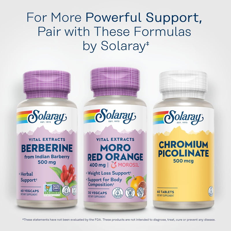 [Australia] - SOLARAY Moro Red Orange - Morosil Weight Loss Supplement for Women and Men - Clinically Studied Blood Orange Extract - Body Composition, Weight Loss Support, Gluten Free, 60-Day Guarantee, 30 VegCaps 