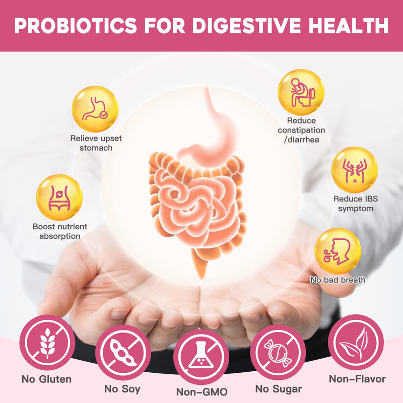 [Australia] - NATURE TARGET Probiotics for Women Probiotic Powder Supplement - Prebiotics and Probiotics for Digestive Health and Immune Support 