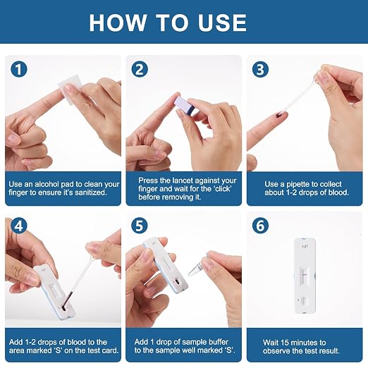 H Pylori Test Kit — 2 PCS | Self-Test with 99.9% Accurate Results in 10-15 Minutes, Helicobacter Pylori Treatment Easy to Read for Home Use