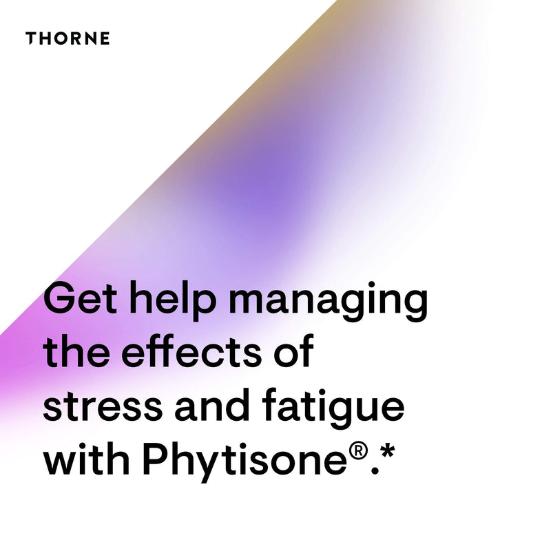 [Australia] - THORNE Stress Balance (Formerly Phytisone) - Adrenal Support Supplement with Vitamin C & Ashwagandha - Dairy-Free Health Support - 60 Capsules - 30 Servings 