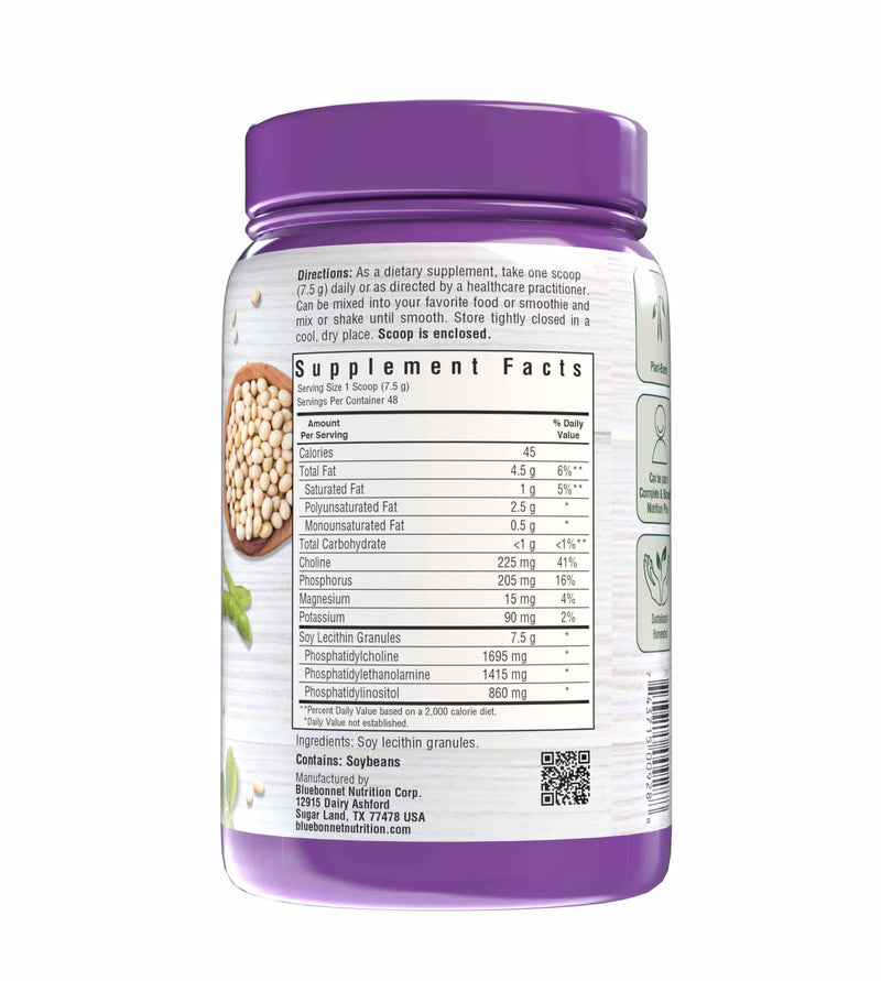 [Australia] - BlueBonnet Nutrition Super Earth Lecithin Granules, Derived From Non-GMO Soy, Gluten-Free, Vegan, Kosher Certified, No Sugar Added, 12.7 oz, Yellow, 12.7 Oz 