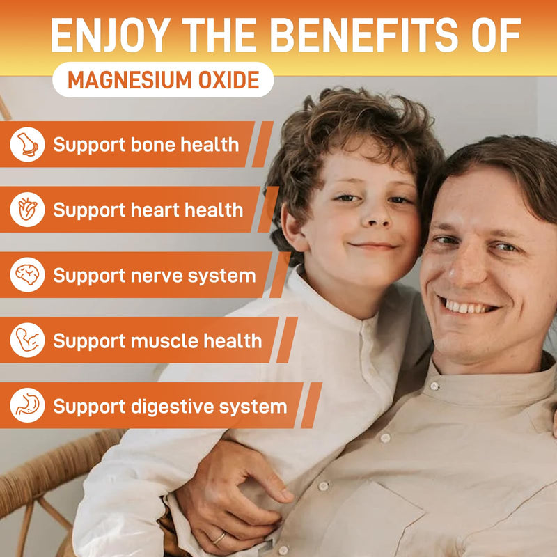Migraine Relief - Vitamin B2 Gummies (Riboflavin) 400mg & Magnesium Oxide Gummies 400mg, Headache Relief & Nervous System Support