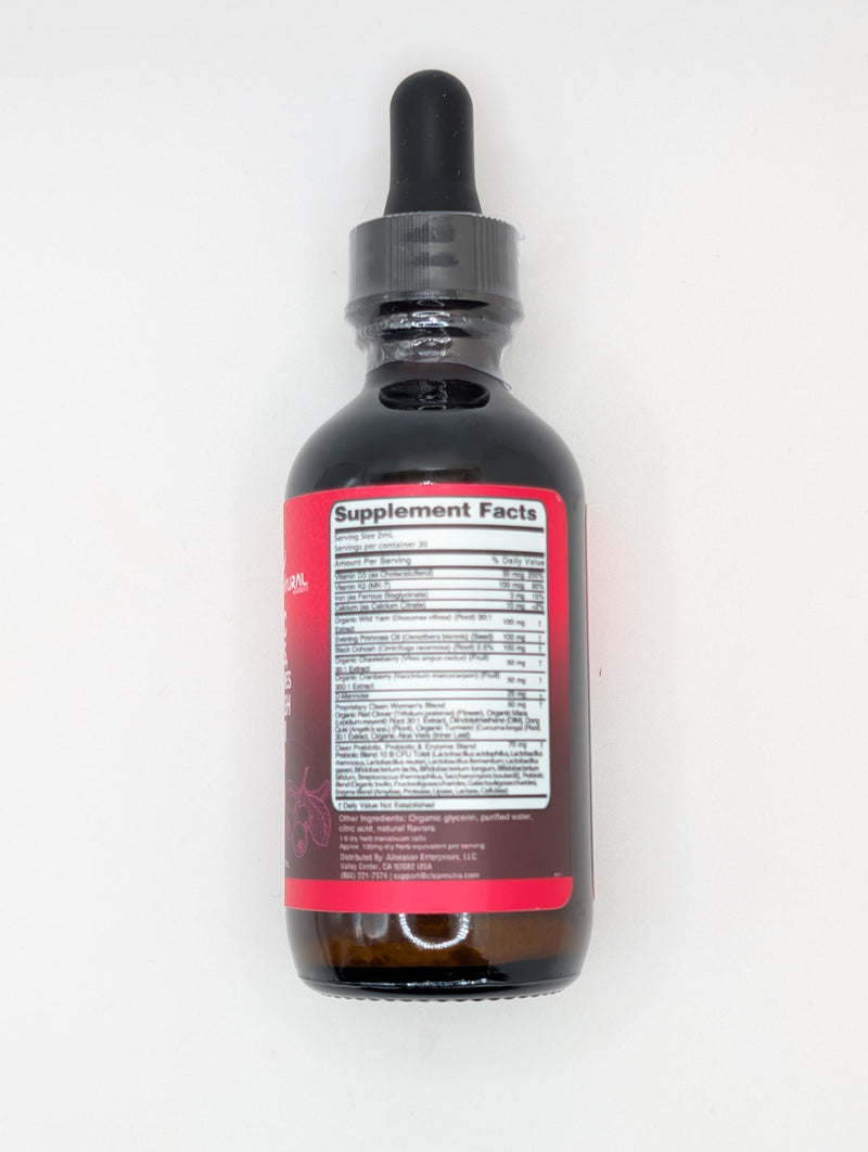[Australia] - Liquid Probiotics for Women Drops with Chasteberry, Black Cohosh, Prebiotics, Digestive Enzymes, Evening Primrose Oil, Wild Yam, Cranberry Dmannose and Iron Vitamin D3 K2 Clean Nutra Bella Biotics (2) 2 